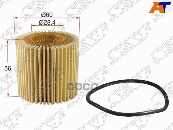 ST0415240060 SAT Фильтр масляный (картридж) TOYOTA COROLLA/BELTA/AURIS/BB/PASSO/PROBOX/1NRFE/2NRFKE/1KRFE/K3VE