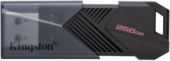 Флеш Диск Kingston 256Gb DataTraveler Exodia Onyx USB Type-A, plastic case, black (DTXON/256GB)