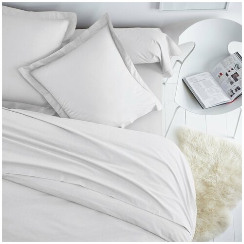 Пододеяльник 200х200 Caleffi Tinta Unito бязь белый (Товары от 5 тыс)