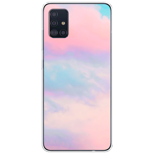 Силиконовый чехол на Samsung Galaxy A51 / Самсунг Гэлакси А51 Розовые облака