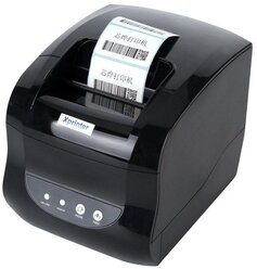 Термальный принтер этикеток Xprinter XP-365B черный