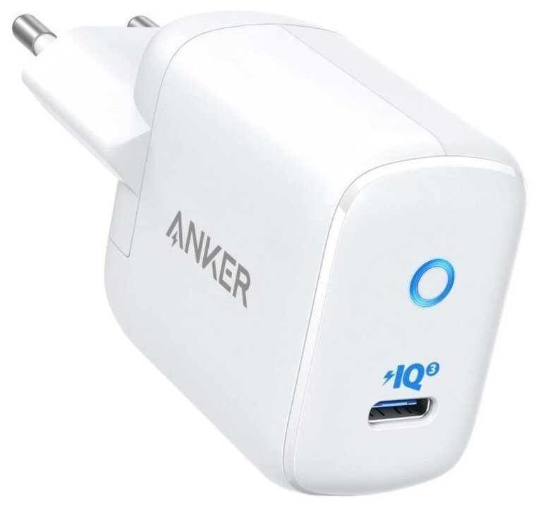 Сетевое зарядное устройство ANKER PowerPort III mini 30W USB-C белый