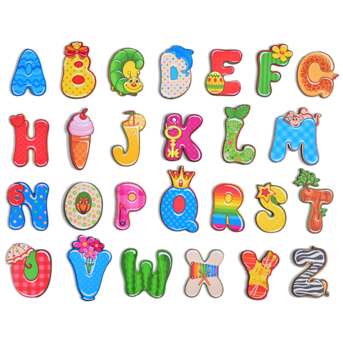фото Набор букв мастер игрушек "веселый английский" ig0016 разноцветный