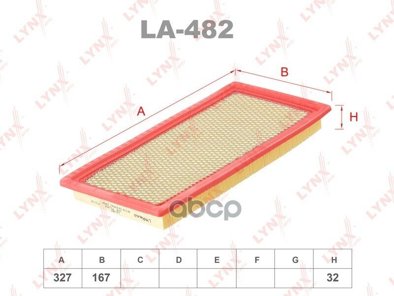 Фильтр Воздушный LYNXauto арт. LA482