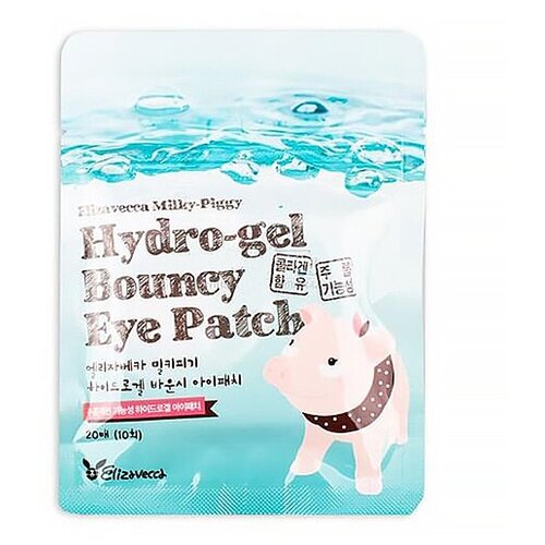 Elizavecca Гидрогелевые патчи для глаз Hydro-Gel Bouncy Eye Patch elizavecca набор гидрогелевых патчей для кожи вокруг глаз milky piggy hydro gel bouncy eye patch