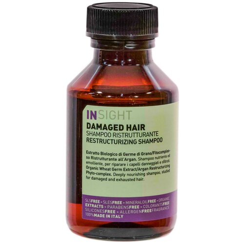 Купить Insight шампунь Damaged Hair Restructurizing восстанавливающий для поврежденных волос, 100 мл