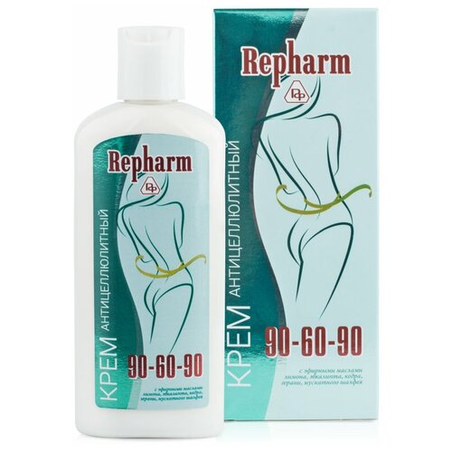 Repharm крем антицеллюлитный 90-60-90 с эфирными маслами repharm крем антицеллюлитный перцовый термомассаж с пептидами