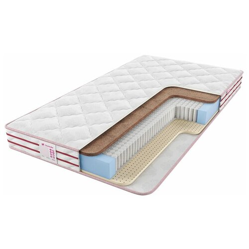 фото Матрас sontelle imprest natura kombi, пружинный, бежевый/белый