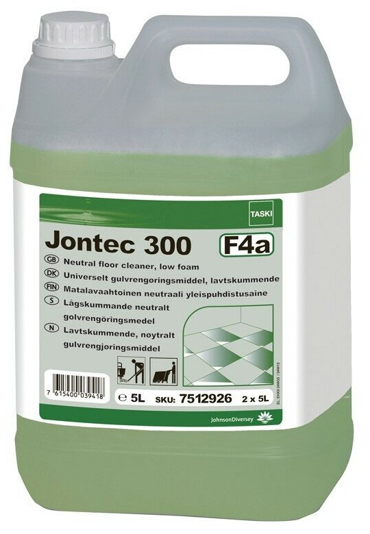 Концентрированное моющее средство для всех типов твердых полов Diversey TASKI Jontec 300 5 л 7512925
