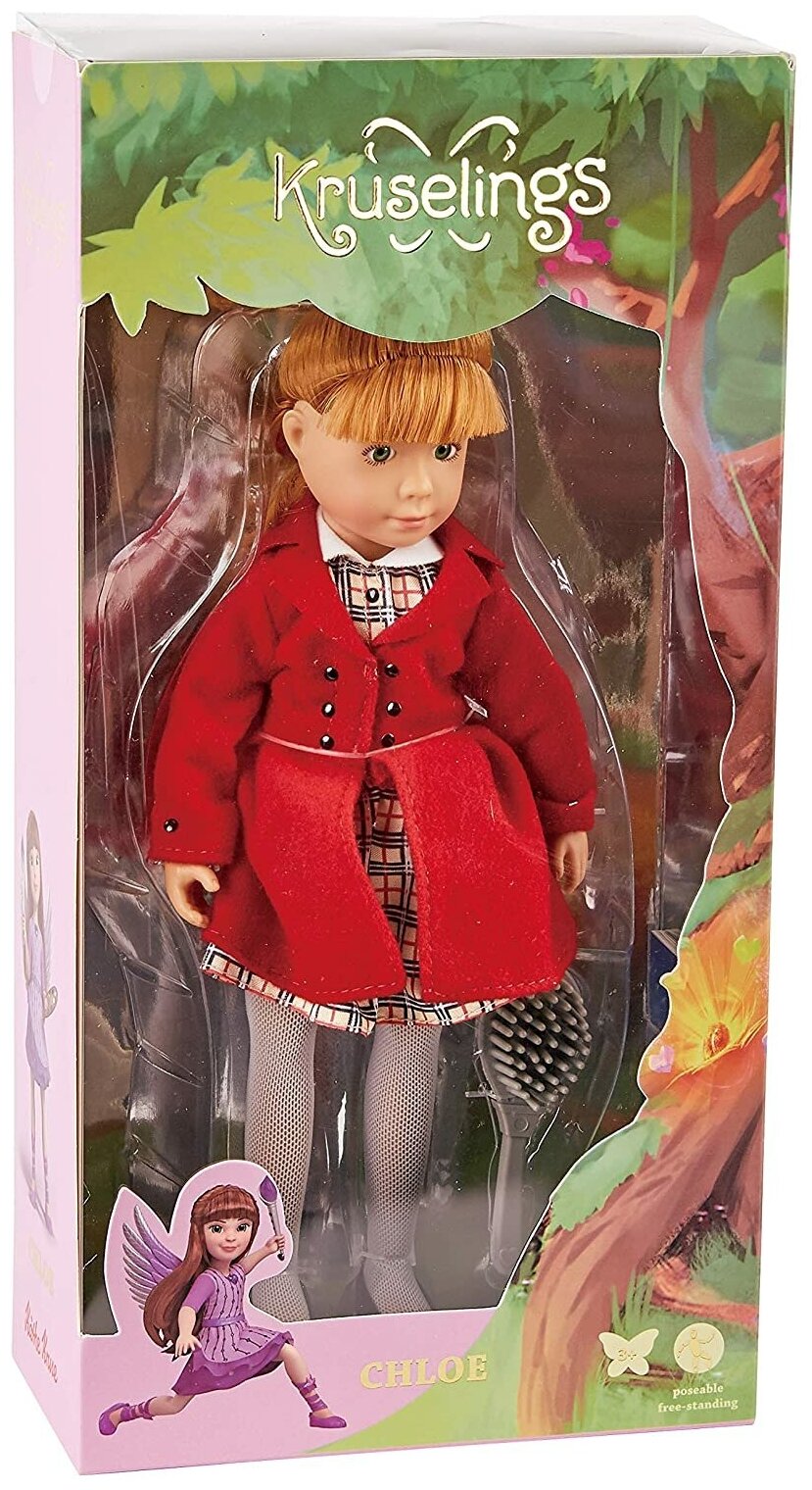 Кукла Kruselings Хлоя в красном пальто 23 см - фото №2