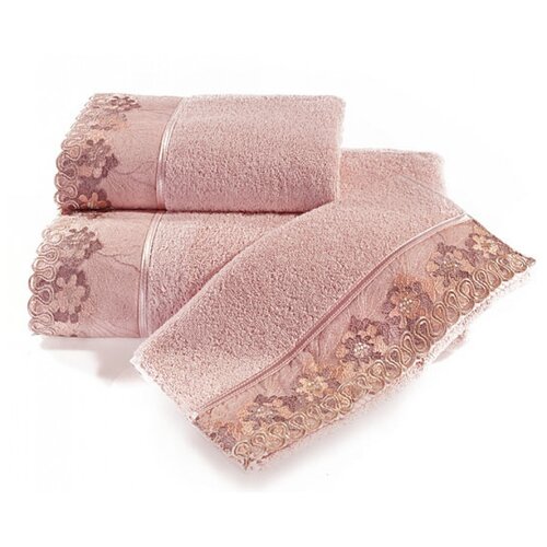 фото Soft cotton lalezar набор салфеток тёмно-розовый