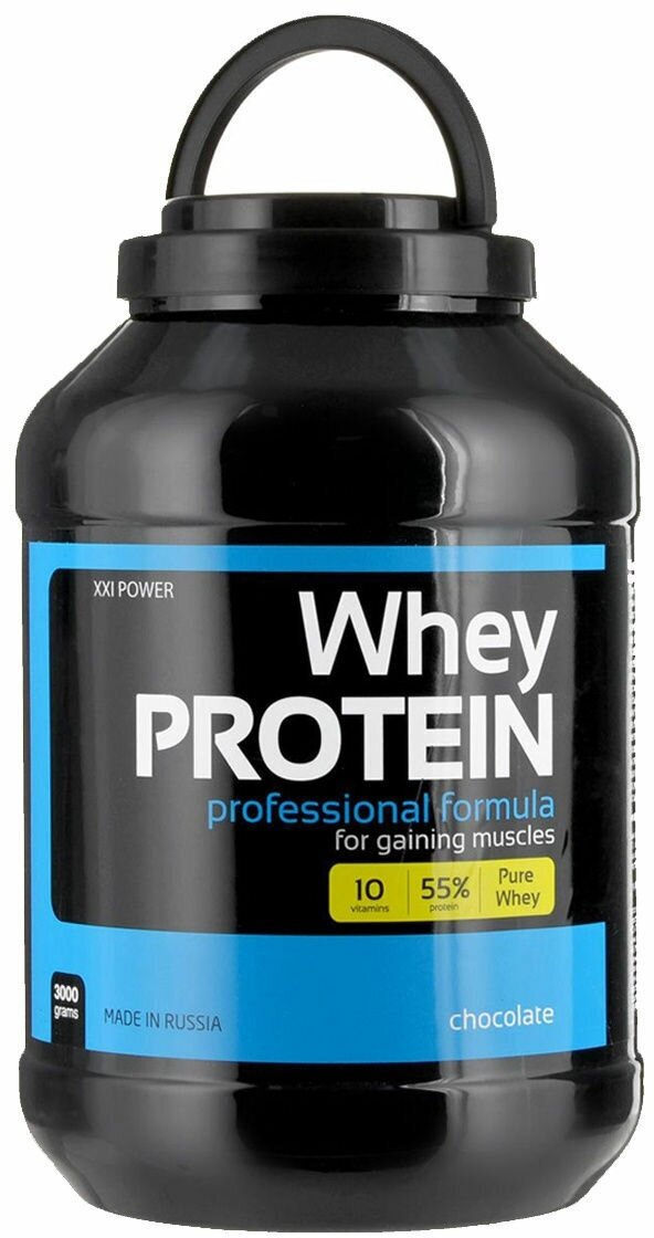 Сывороточный протеин XXI Whey Protein, 3кг (Ваниль) Белок для похудения и набора мышечной массы / Для мужчин и женщин