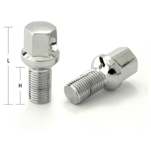 Болт M14x1,5, 82/55, hex17, сфера, хром
