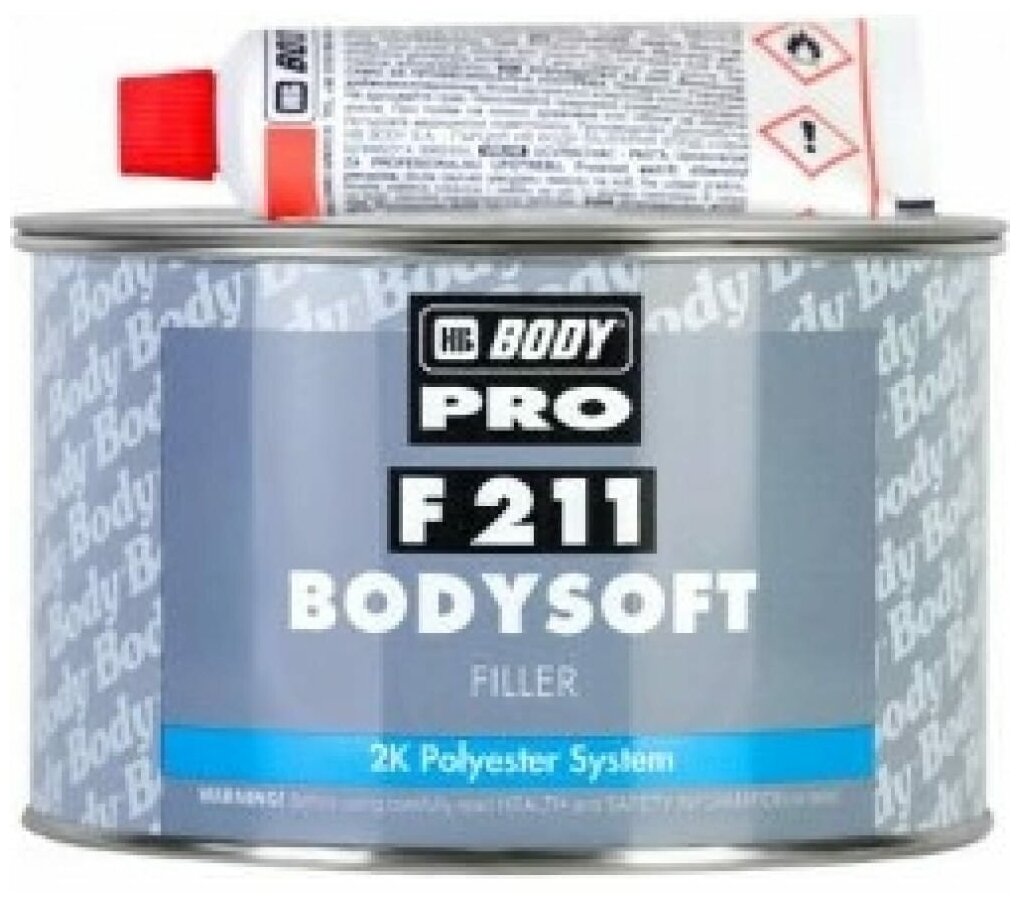 HB-BODY 2112300011 Шпатлевка 211 SOFT (0,9 кг) BODY 2112300011