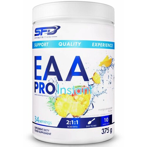 ЕАА аминокислоты PRO INSTANT BCAA спорт питание Манго ананас 375 грамм SFD