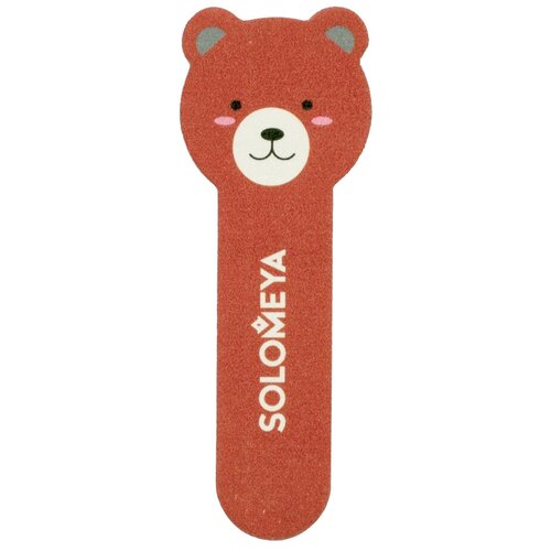 Solomeya Пилка Медвежонок, 180/220 грит, коричневый пилка для ногтей 180 220 solomeya nail file for natural and artificial nails grapefruit fresh 1 шт