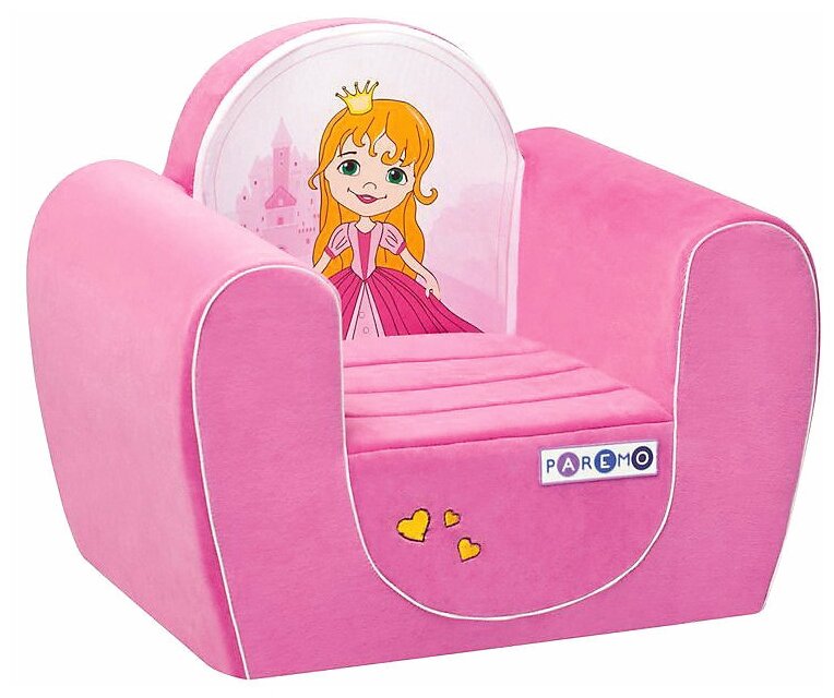 Мягкое игровое кресло Paremo "Принцесса", Розовый (PCR316)