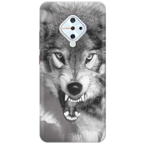 фото Cиликоновый чехол на vivo v17 / виво в17 с принтом "волчий оскал" gosso