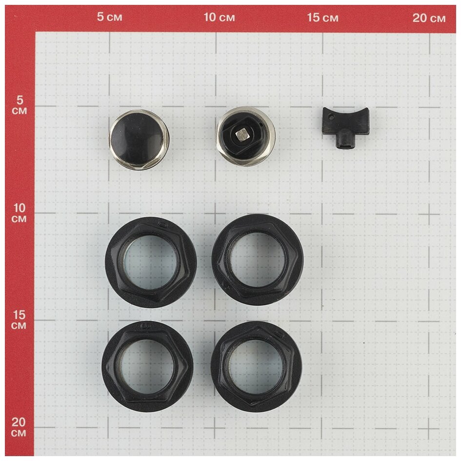 Набор присоединительный Royal (RT03-1/RT03.1-1) 1" х 3/4" для радиатора черный - фотография № 2