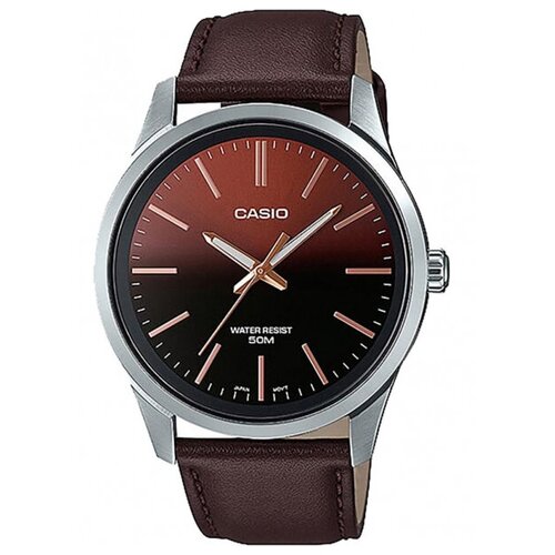 Наручные часы CASIO Collection MTP-E180L-5AVEF, серебряный, коричневый