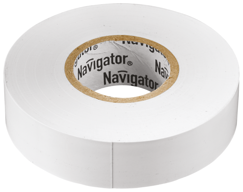 Изолента ПВХ 15мм (рул.10м) бел. NIT-B15-10/WH Navigator 71228