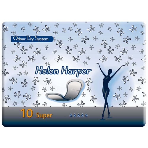 Урологические прокладки Helen Harper послеродовые и урологические прокладки Odour Dry System Large Super, L, 5 капель, 10 шт.