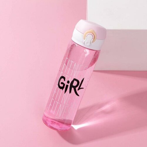 Бутылка для воды Fitness girl, 500 мл бутылка для воды пластиковая фламинго 750 мл цвет розовый