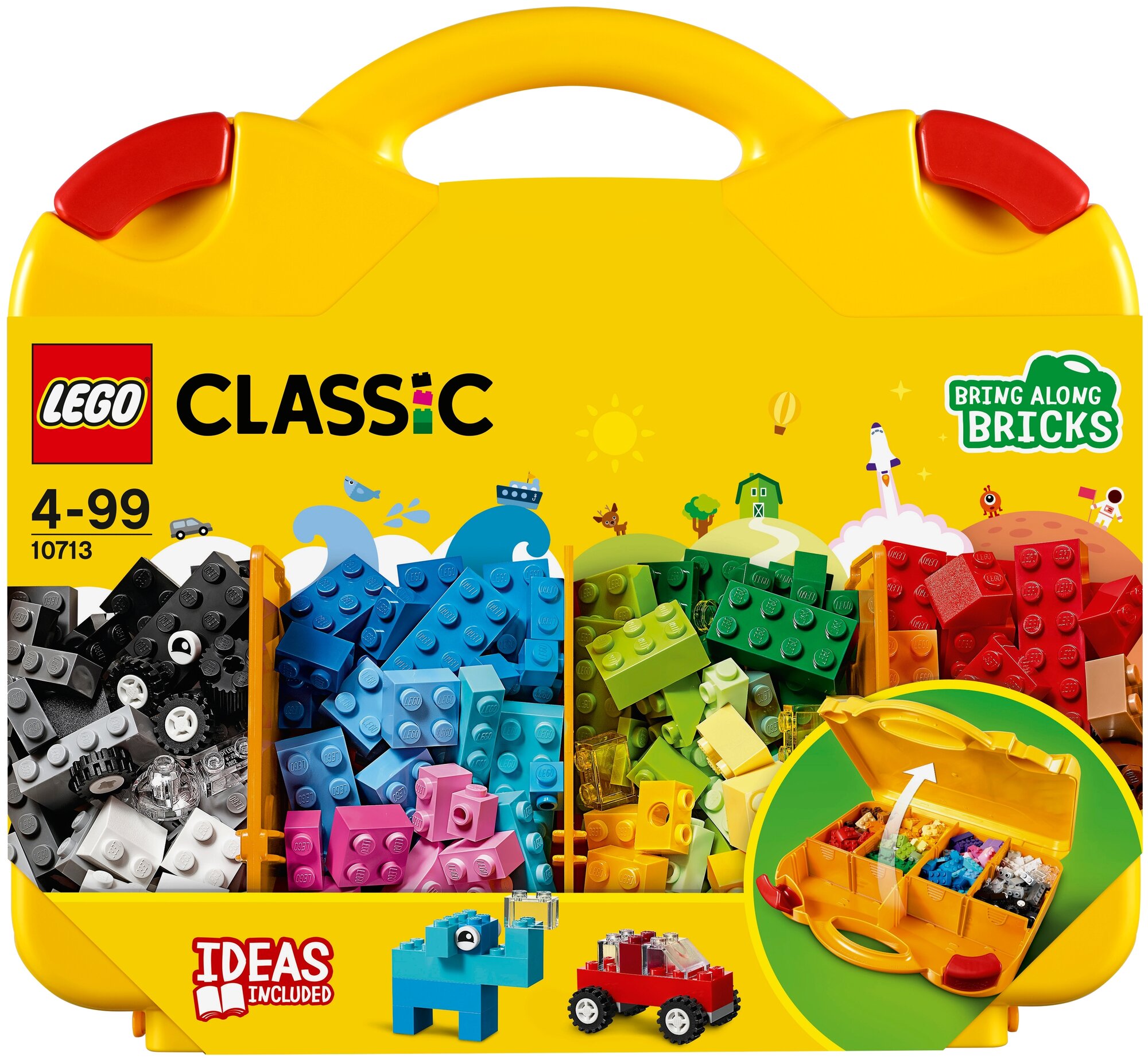 Конструктор LEGO Classic 10713 Чемоданчик для творчества и конструирования, 213 дет.