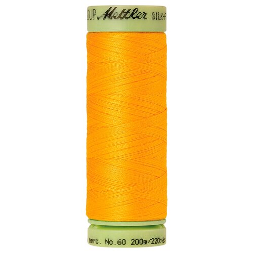 Нить для машинного квилтинга SILK-FINISH COTTON 60, 200 м 100% хлопок 2522 Citrus ( 9240-2522 )