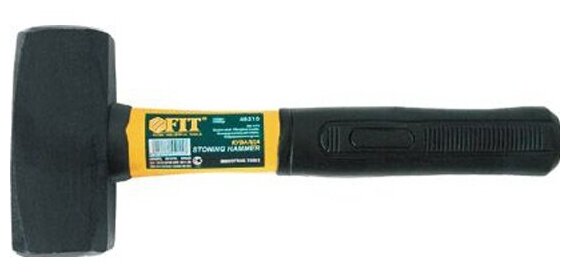 Кувалда кованая Fit IT 45216, фиберглассовая ручка Профи 2,0 кг