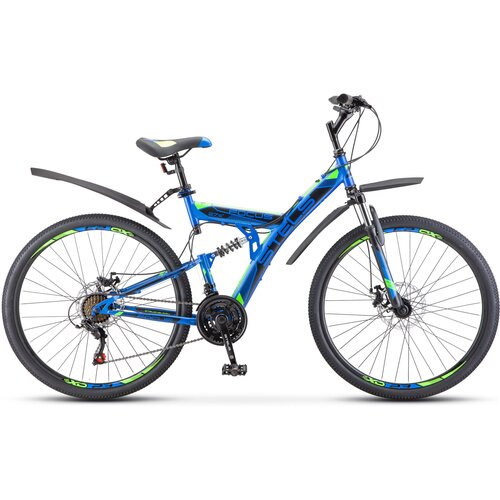 Велосипед горный 275 Stels Focus MD V010 19 Синийнеоновыйзеленый 2790000₽