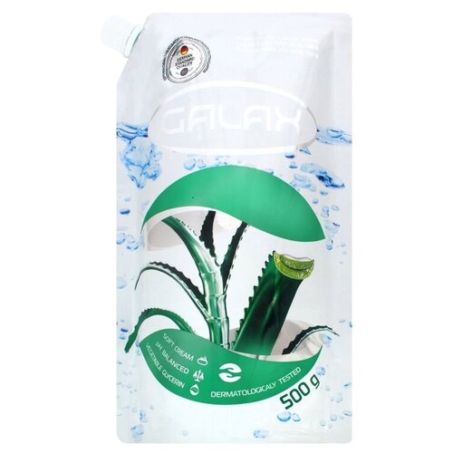 Жидкое мыло с алоэ вера (дой-пак) Galax, 500 мл