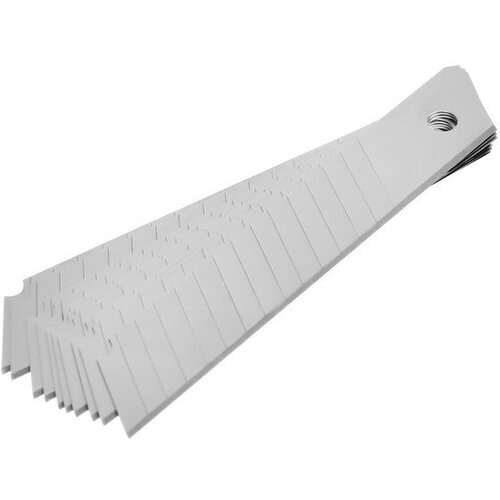 тундра лезвия для ножей тундра сегментированные 25 х 0 7 мм 10 шт Лезвия для ножей тундра, многосегментные, 18 мм, 10 шт.