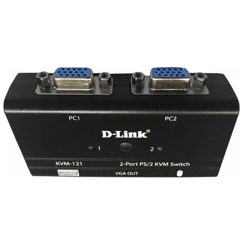 KVM-переключатель D-Link KVM-121/B1 kvm переключатель d link kvm 450 c1a