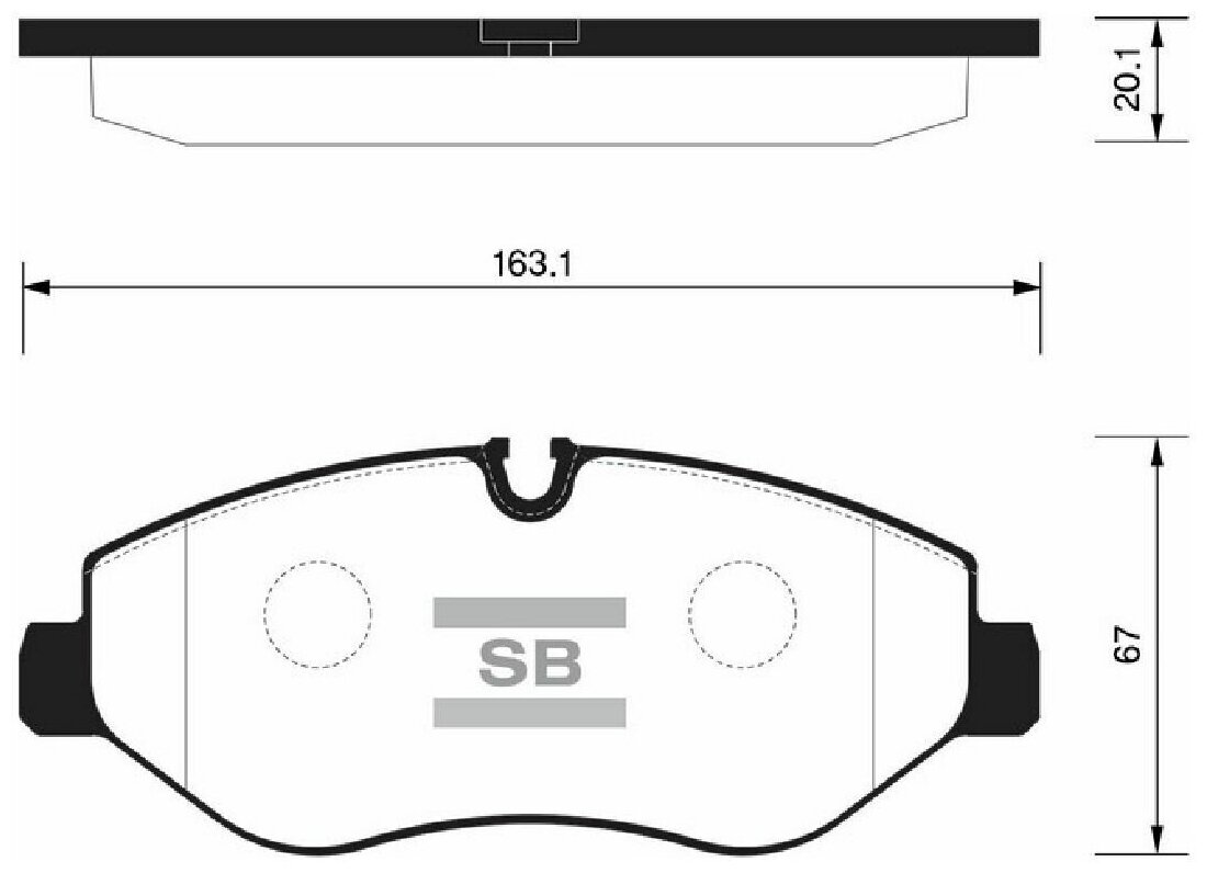 Колодки тормозные дисковые SANGSIN SP1622