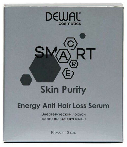 Dewal Cosmetics SMART CARE Skin Purity Энергетический лосьон против выпадения волос, 10 мл, 12 шт., 12 уп., ампулы