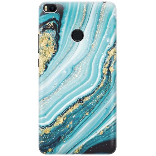фото Gosso ультратонкий силиконовый чехол-накладка для xiaomi mi max 2 с принтом "green marble"