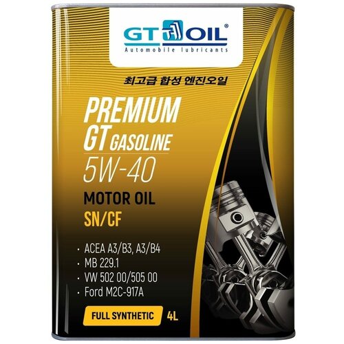 Моторное масло premium gt gasoline sae 5w40 (4л) 8809059407226