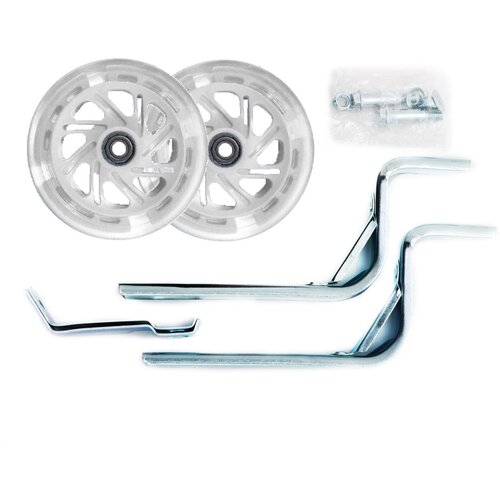 фото Страховочные колеса vinca sport 2023 усил. стойки - сталь на 12"-20", промподш. abec7, колеса pu с подсветкой