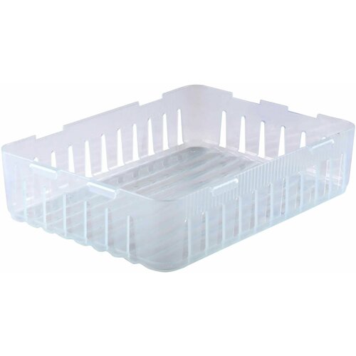 Лоток модульный 204x154x49 см с перфорацией создан из пластика без крышки не боится влаги и температурных колебаний 407₽