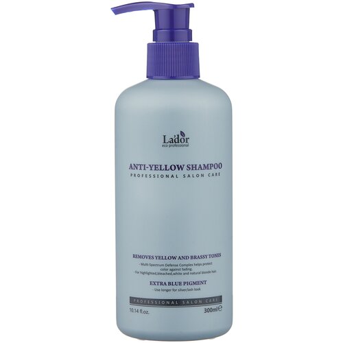 La'dor Шампунь для светлых волос Anti-Yellow Shampoo, 300 мл.