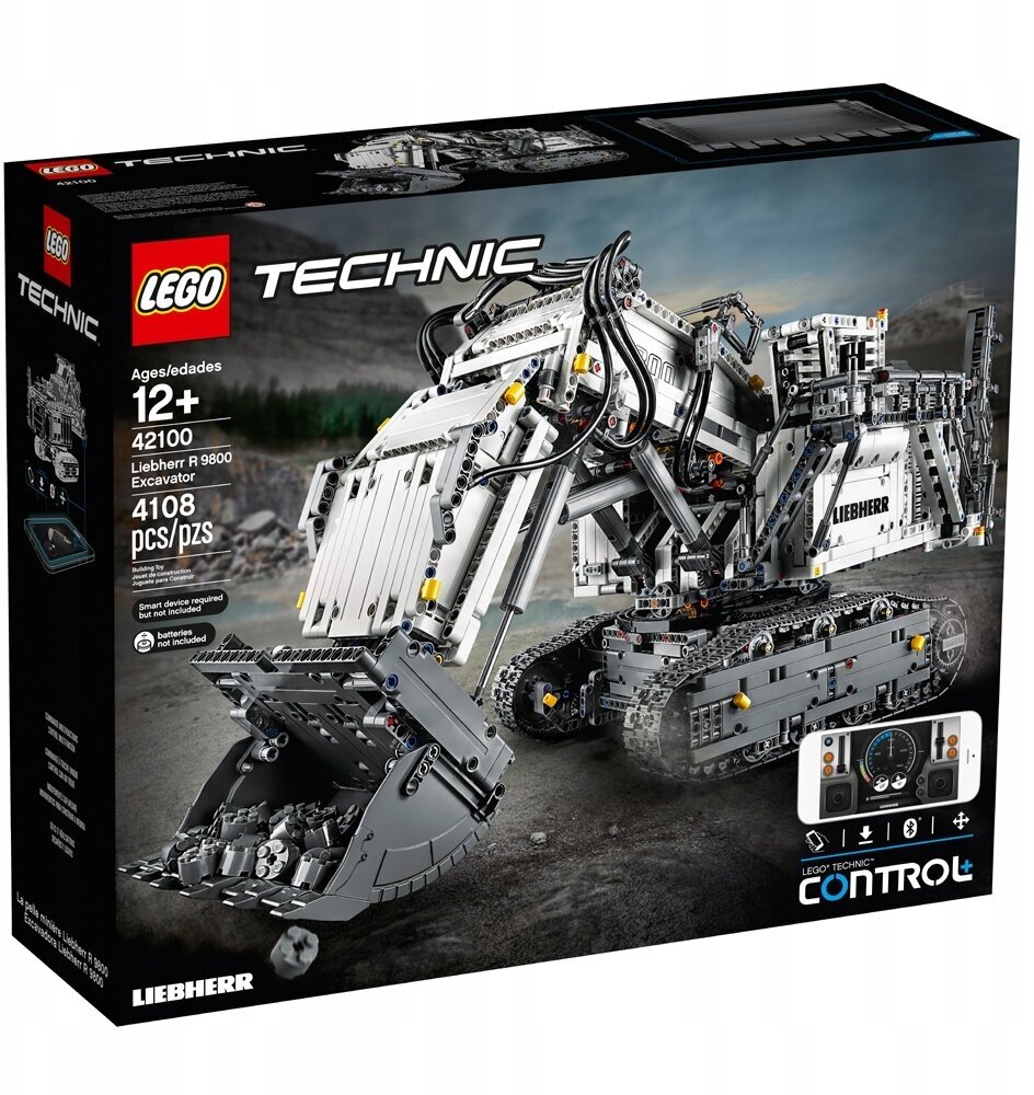 Электромеханический конструктор LEGO Technic 42100 Экскаватор Liebherr R 9800