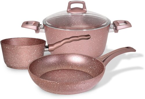 Набор посуды Oursson CS2404A/RG (Розовое золото)