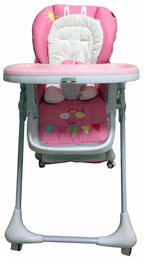 Стульчик для кормления BellaBaby B-003S, розовый