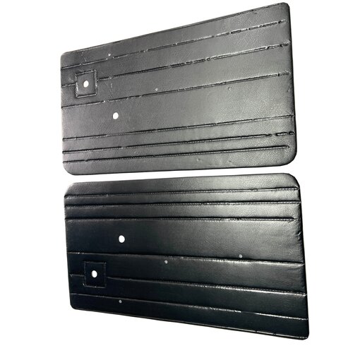 Обивка передних дверей ВАЗ 2107 кожа, обшивка карт дверных на ДВП - пара