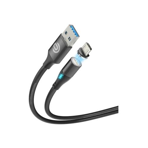 Кабель MicroUSB U28 QC3.0 2.4A 1M (магнитный) черный DREAM