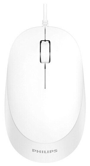 фото Philips Проводная Мышь SPK7207 3 кнопки, USB 2.0, 1200dpi, Белый