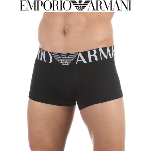 фото Трусы боксеры emporio armani, средняя посадка, размер xl, черный