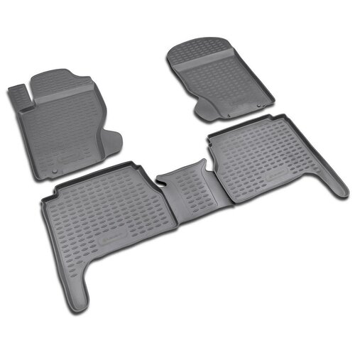 фото Коврики в салон kia sorento 2003-2009, 4 шт. (полиуретан, серые) element