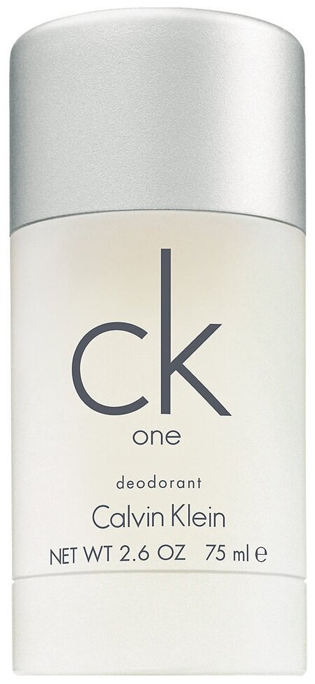 CALVIN KLEIN Дезодорант CK One, стик, флакон, 75 мл, 90 г